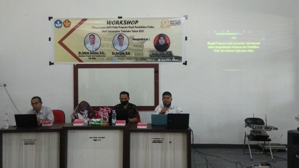 Sosialisasi Visi Misi Keilmuan Program Studi Pendidikan Fisika FKIP Univeritas Tadulako